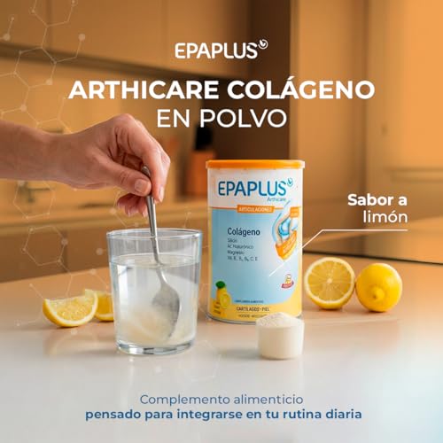 Miniatura 4 de Epaplus Arthicare Colágeno Hidrolizado Con Silicio, Magnesio Y Ácido Hialurónico 10 G Por Dosis Vitaminas B1, B2, B6, C Y E Fórmula Para Articulaciones Huesos Y Músculos 30 Días