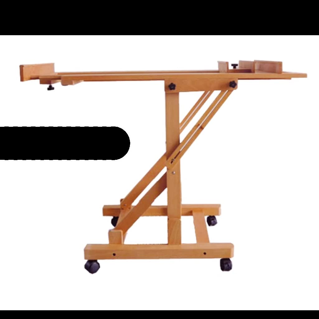Caballete plano y vertical para pintura al óleo, multifuncional, grande, para elevar el suelo