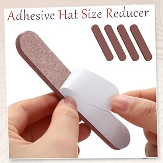 Outus 23 Pieces Hat Size Tape Reducer Mixed Size Hat Sizer Insert Foam Reducing Tape Roll Self Adhesive(Brown)