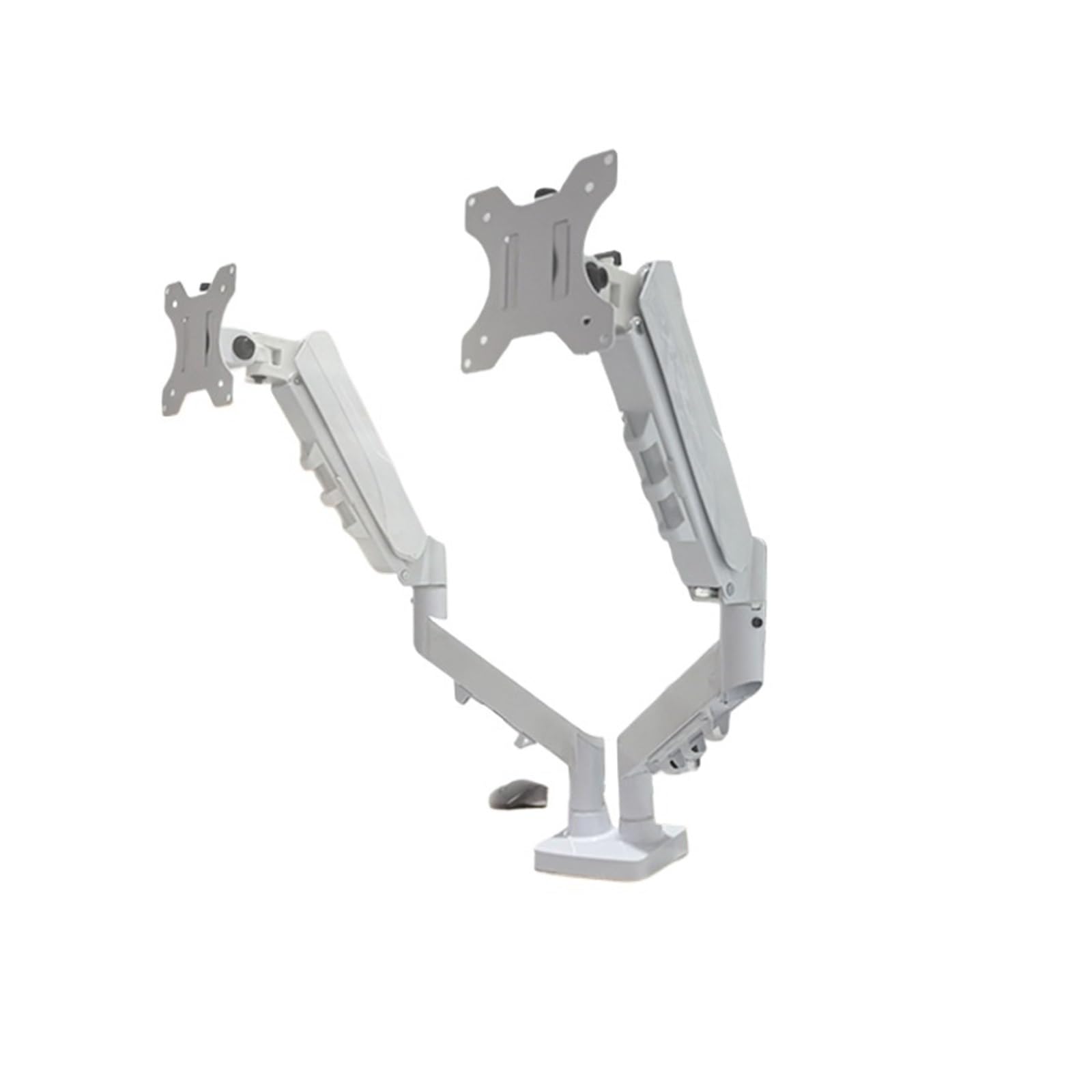 Ikpgbzxm One Color Dual-Screen Monitor Stand (One-To-Two) - No Drilling Required(White)