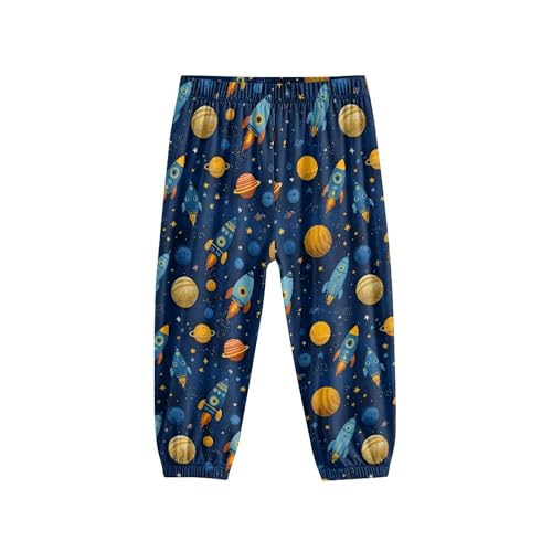 Image of Unisex Little Kids Yoga Trousers Bohemian Beach Pants Baggy Harem Activewear for Boys and Girls Age 3-10