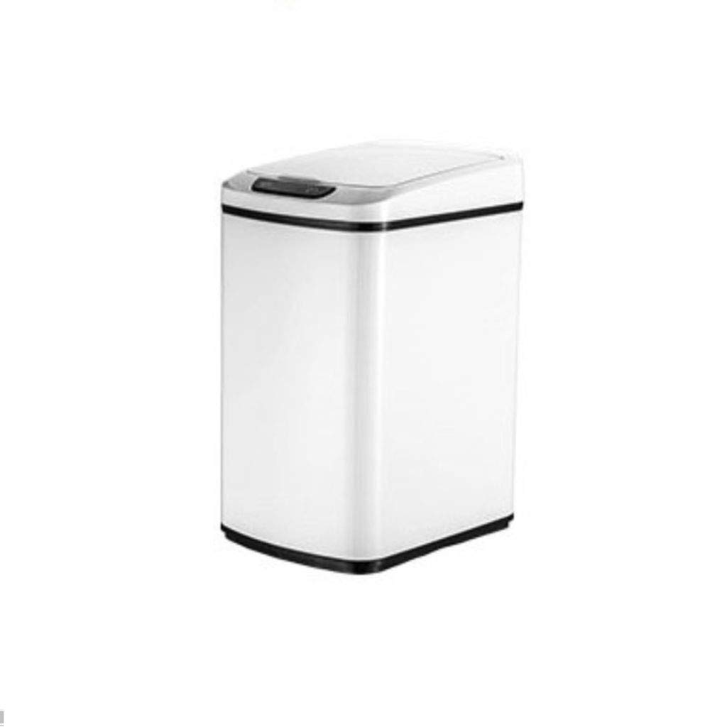 HASMI Cubo de Basura Papelera for Sala de Estar, Papelera de inducción automática for el hogar, Papelera Recargable for Cocina y baño Cubo de Reciclaje (Color : White, Size : M-12L)