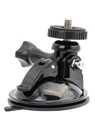 Kolasels Suction Cup Camera Mount with 1 4 Adapter Car Windshield Mount for Camera and Dash Cam GoPro Hero 9 8 7 6 5 4 3+ 3 2 1 Session