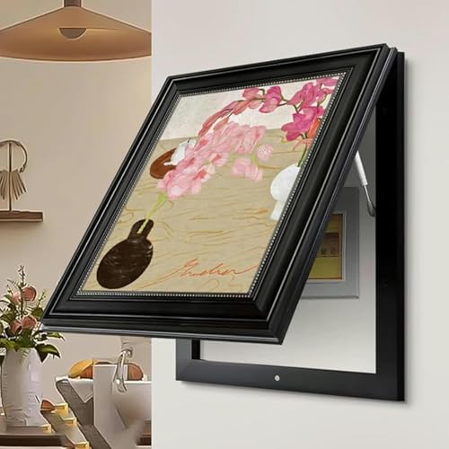 Cubierta Decorativa para Panel eléctrico, Cubierta para Caja de interruptores, decoración Moderna para Comedor, Estudio o Sala de Estar, Cubierta para Caja de fusibles (Parte Superior abatib