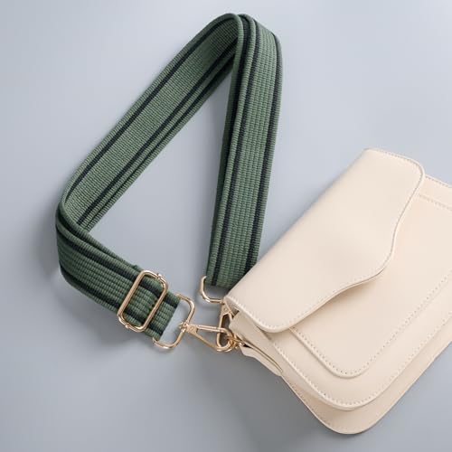 Image of chushui Woven Stripe Purse Straps,Replacement Crossbody Wide Shoulder Adjustable Strap for Bag Handbags