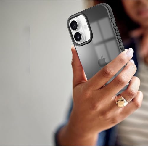 Image of KARWAN Back Cover|iPhone 16 Back Cover |Polycarbonate Material| Full Camera Protection |Perfectly Fit| Case for iPhone 16 - Black