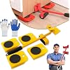 Heavy Duty Furniture Lifter, Furniture Slides Kit, Heavy Furniture Sliders Mover Tool Set Yellow