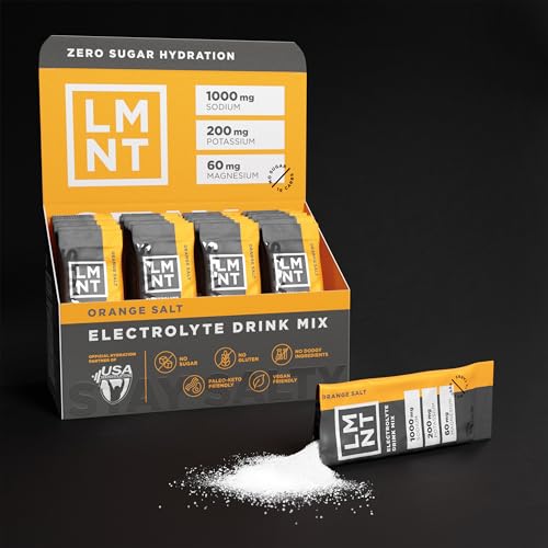 Image of LMNT Zero Sugar Electrolytes - Orange Salt | Drink Mix | 30-Count