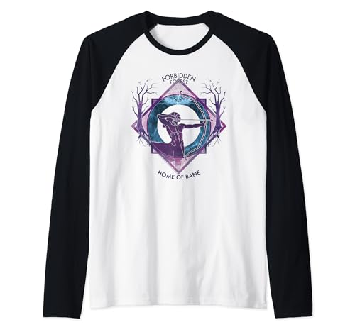 Image of Harry Potter Forbidden Forest Home of Bane Raglan Baseball Tee