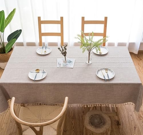 Nappe carrée en polyester antitache style vintage pour protéger et décorer la cuisine - 3
