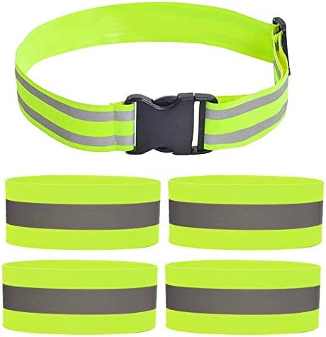 4-Pack High Visibility Reflective Armbands For Running – Safety Gear For Ankles & Wrists