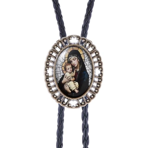 Image of Jeilwiy Bolo Tie for Men Western Cowboy Gothic Bolo Tie Necklace Halloween