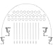 IDAODAN Table Balloon Arch Kit Adjustable for Baby Shower, Birthday, Wedding, Festival, Graduation Decorations Party Supplies Christmas Decorations