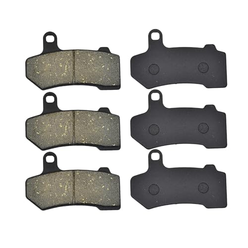 Plaquettes de frein avant arrière pour Road King et Glide 2008-2018 | Kit de 3 paires de disques