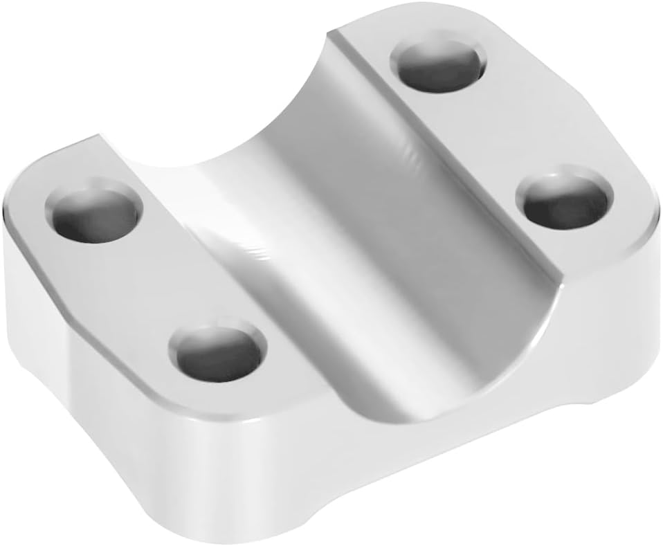 XR650L Front Fork Axle Holder Clamp Cover Compatible with XR400R 1996-2004 XR 650L 1993-2024 3D CNC Motorcycle Accessories Bracket Cover-1pcs (Silver)