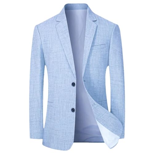 Men's Spring Thin Solid Color Lapel Single-Breasted Business Versatile Everyday Blazer