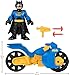 Fisher-Price ?Imaginext DC Super Friends Batman Toys, XL Batcycle & XL Batman Figure, Each 10 Inches, for Preschool Kids Ages 3+ Years
