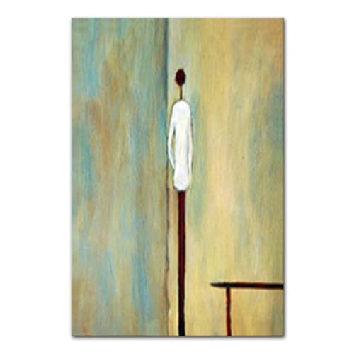 Mintura Großes Kunstwerk, handgemalte Figur, Ölgemälde auf Leinwand, handgefertigt, moderne Wandkunst für Wohnzimmer, Dekor, fertig zum Aufhängen, mit Rahmen, B 60 x H 90 cm