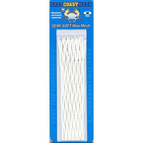 East Coast Mesh 6-Diamond Mesh Lacrosse Stringing Piece in White