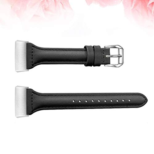 Pulseira de couro legítimo compatível com Fitbit Charge 3 Bands da Nicerio, pulseira de reposição pa