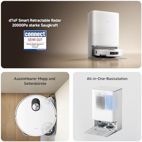 Xiaomi Robot Vacuum 5 — šoninis vaizdas