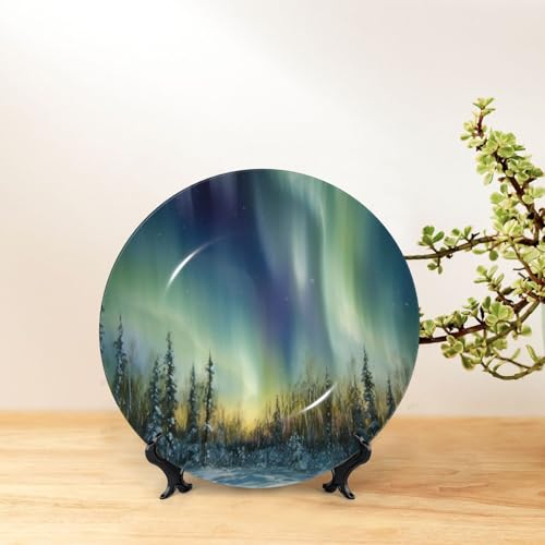 Assiette décorative porcelaine Aurora pour sublimer un mur vide