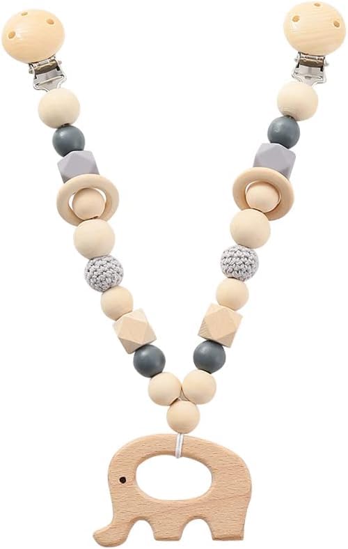 Viojrlly Kinderwagenkette aus Holz, Kinderwagen Spielzeug, Kinderwagenkette...