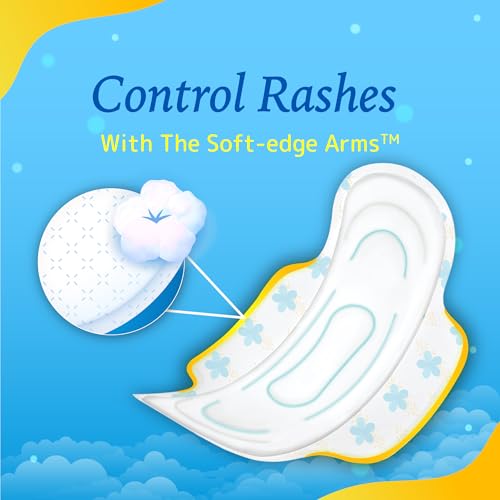 Image of NIINE Naturally Soft Regular Sanitary Napkins for women|230mm Long| Extra Soft & Cottony for Rash Control|2x Absorption|Anti-Leak Lock Protection |Super Saver Pack|(Pack of 4) 72 Pads