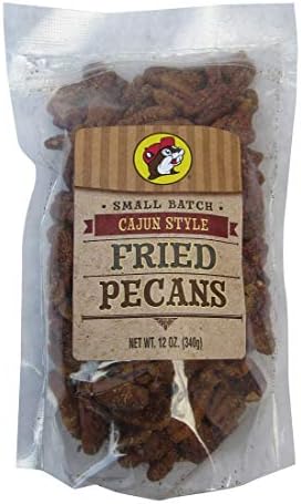 Buc-ees Cajun Style Fried Pecans in a Resealable Bag, 12 Ounces