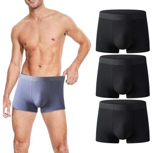 Octipa Men's Ultra-Absorbent Incontinence Boxer Briefs, Incontinence Boxers for Men Leak Proof Absorbent Brief 3 Pack (3pack-d, XX-Large)