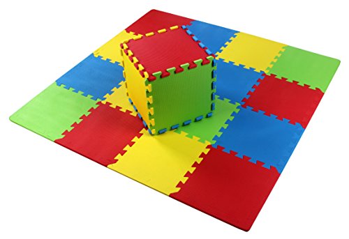 BalanceFrom Kid's Puzzle Exercise Play Mat with EVA Foam Interlocking Tiles