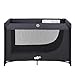 Pamo Babe Portable Crib Baby Playpen with Mattress and Carry Bag Black