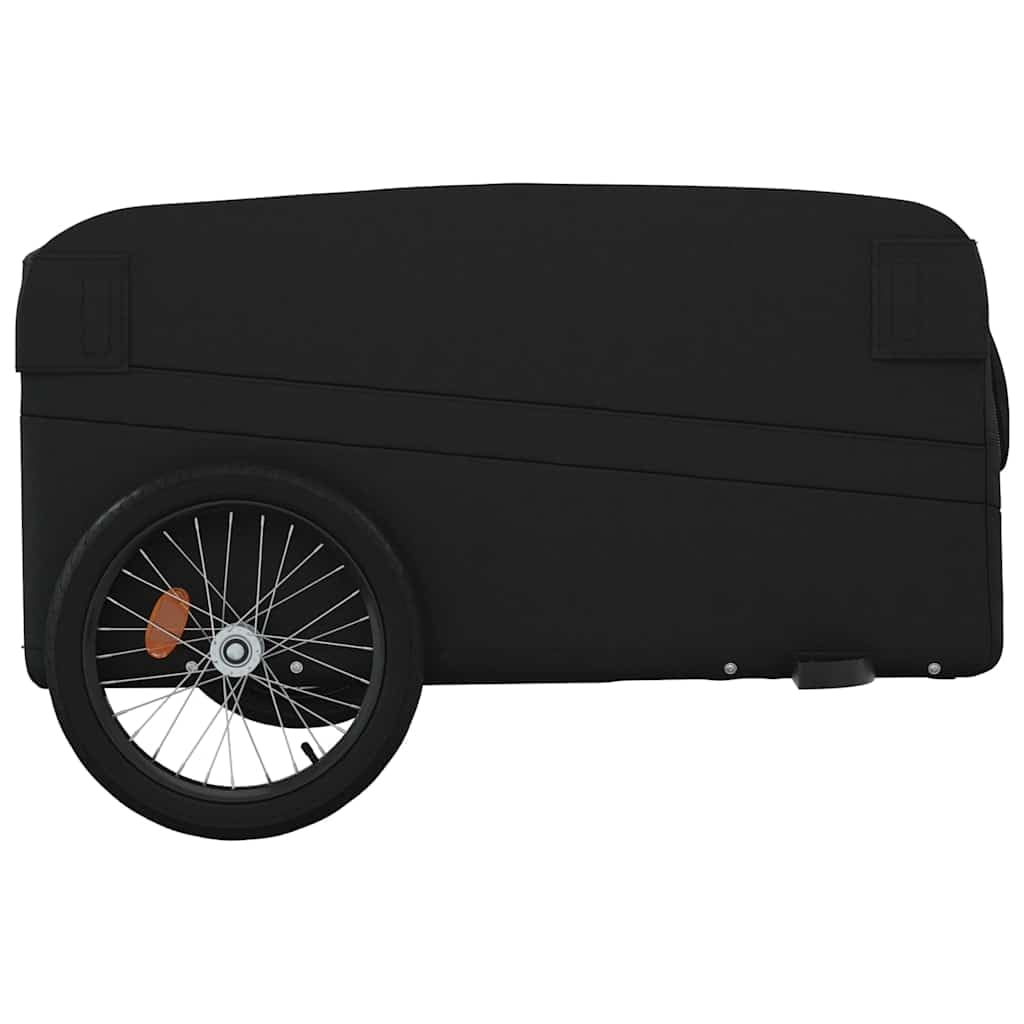 Remolque para Bicicleta Hierro Negro y Amarillo 45 kg Amarillo,94071