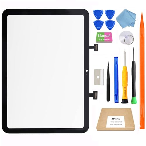 Image of for iPad 10 (10th Generation) || iPad (A16) A2696 A2757 A3354 A3355 A2777 Screen Replacement Digitizer Glass Touch Kits, Full Repair Sets, fit iPad 10th Gen (2022) 10.9 Inch || iPad A16 (2025) 11 inch [Without LCD]