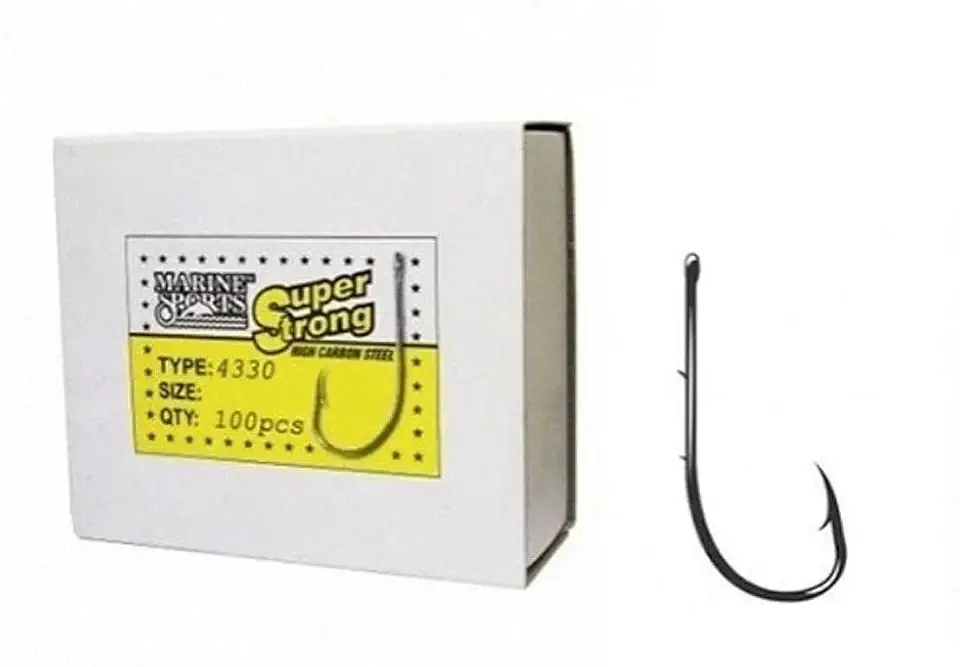 Anzol Marine Sports Super Strong 4330 Nº 6 - Caixa 100un