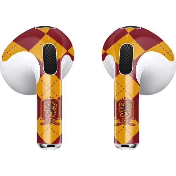 Skinit Decal Audio Skin Compatible with Apple AirPods (3rd Gen, 2021) - Officially Licensed Warner Bros Gryffindor Crest Design