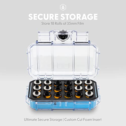 Evergreen X Seahorse 56 Professional Heavy Duty Waterproof Photographic Film Carrying And Hard Storage Case For 18 Rolls | 35Mm Photo Film | Light Sealed, Waterproof, Crushproof (Film Not Included) (Yellow) #TOP2