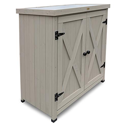 Gartenschrank Habau 3093 Laura mit integriertem Pflanztisch