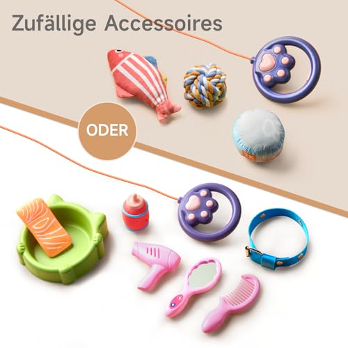 OR OR TU Katze Spielzeug Kinder Plüsch Kätzchen Elektronische Haustiere mit Ferngesteuerter, Interaktives Spielzeug Katze der Läuft und Bellt, Leckt Spielzeug für Kinder Geschenk