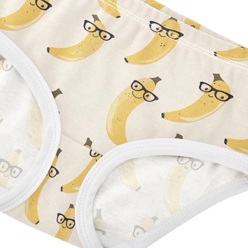 Girls Underwear Soft Cotton Banana Kids Panties in Sizes 2/3t, 4t, 5t, 6 and 84