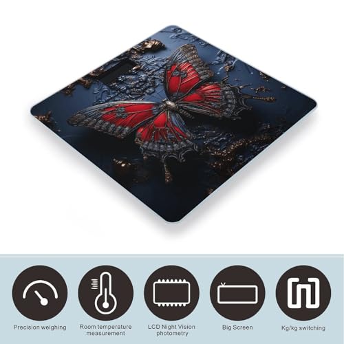 Báscula digital VstaDank de vidrio templado para baño miniatura 3