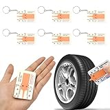 Profiltiefenmesser Für Reifen,6pcs Kunststoff Tiefenmesser Reifen Messbereich,Tragbar Tiefenmessschieber Profiltiefen-Messgerät,Geeignet Werkzeu für Autos,Motorräder,Transporter