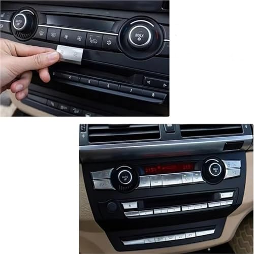 Autocollants boutons de vitres BMW E70 X6 climatisation CD - 5