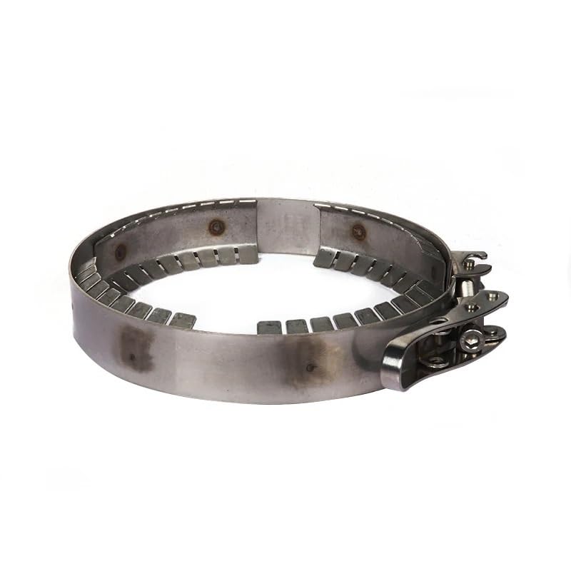 Reaction Bottle clamp 304 Stainless Steel clamp Split Glass Reaction Axe Flange Fixing clamp Quick-Opening Reactor Metal clamp(Style5-1Piece)