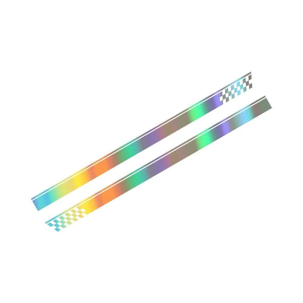 Auto Accessory for Subaru Impreza WRX 1998-2010 Side Door Stripes Vinyl Film Decals Auto Accessories(Colorful Laser)