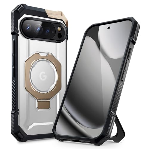 SUPCASE for Google Pixel 10 Pro XL Case with Stand (Unicorn Beetle Grip), [Compatible with MagSafe] [Military-Grade Protection] Heavy Duty Magnetic Phone Case for Pixel 10 Pro XL 2025, Deser