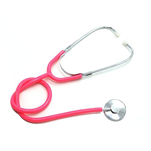 Single Head Stethoscope, Real Working Stethoscope for Kids Role Play, Pink
