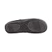 Isotoner Men's Microterry Slip On Slipper Flat Sandals, Black, 9.5