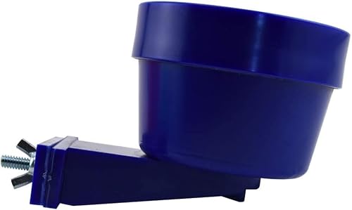 Lixit Quick Lock Cage Bowls for Small Animals and Birds. (10oz Pack of 2, Blue) - Thumbnail 2