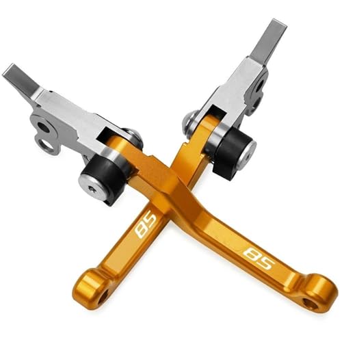 KOKOGLGBTD Für HUSQVARNA TC85 TC 85 2017–2018 Motorrad-Bremskupplungshebel Dirtbike-Bremsgriffe Motorradzubehör(Gold)